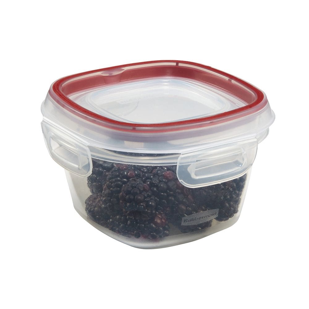 Recipiente de armazenamento de alimentos Rubbermaid Lock-Its 2 Cup Racer Red