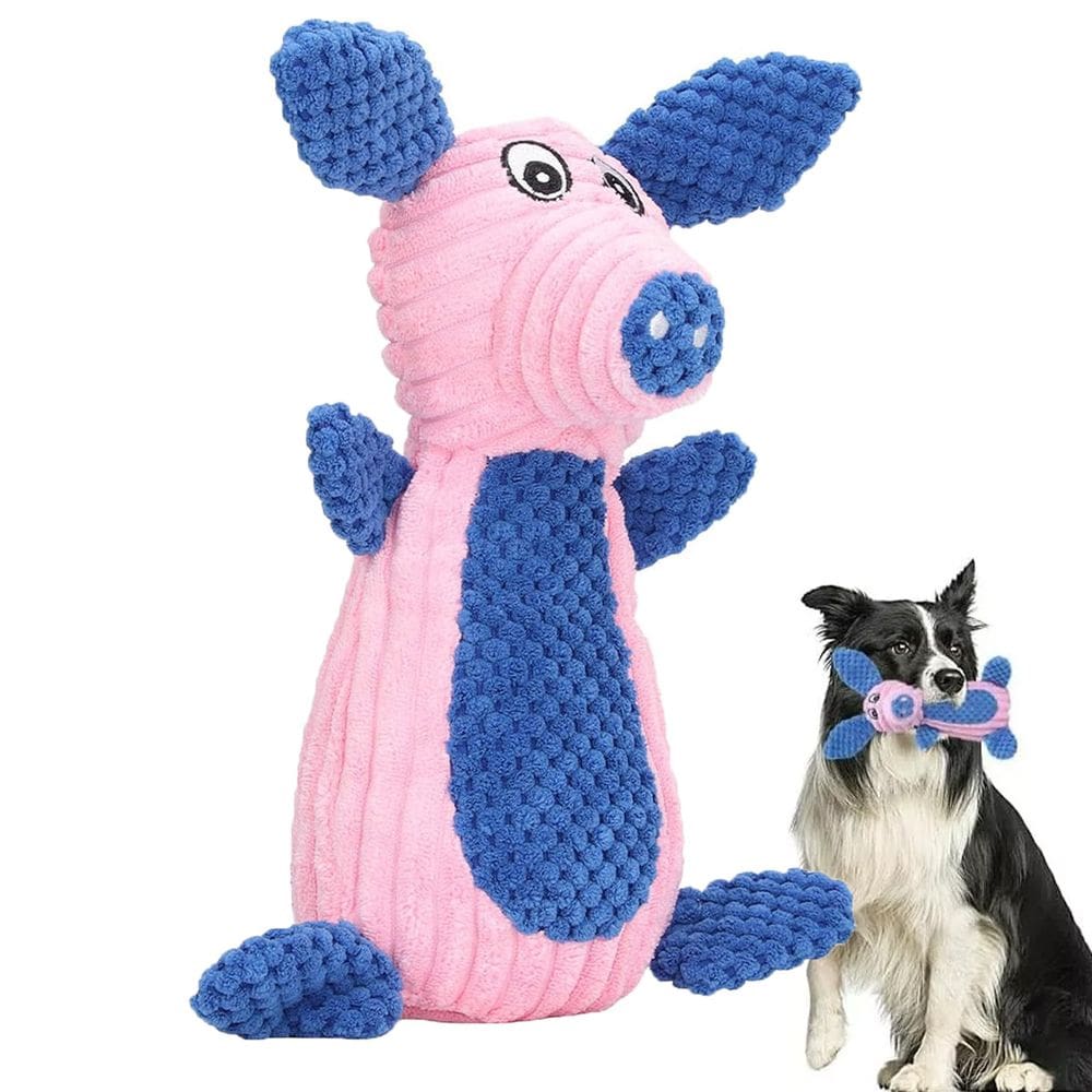 Mordedor Pelucia Com Apito Cachorro Gato Pet Caes Animais Estimaçao Brinquedo Dentiçao