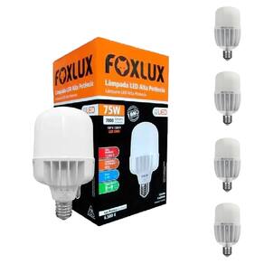 Kit 5 Lampada Led Alta Potencia 75W 6500K E-40 Bivolt Foxlux