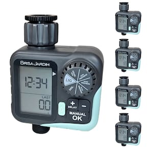 Kit 5 Temporizador Irrigação Digital Med 1S TIM11 BrisaJardim