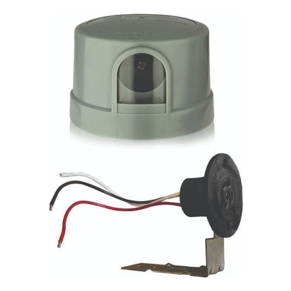 Relé Fotoelétrico 220V Cinza + Base Ajustável Foxlux
