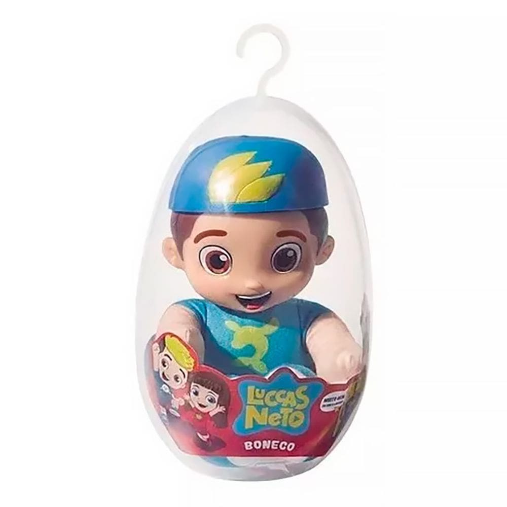 Boneco Luccas Neto no Ovo de Páscoa 22cm 1071 - Novabrink