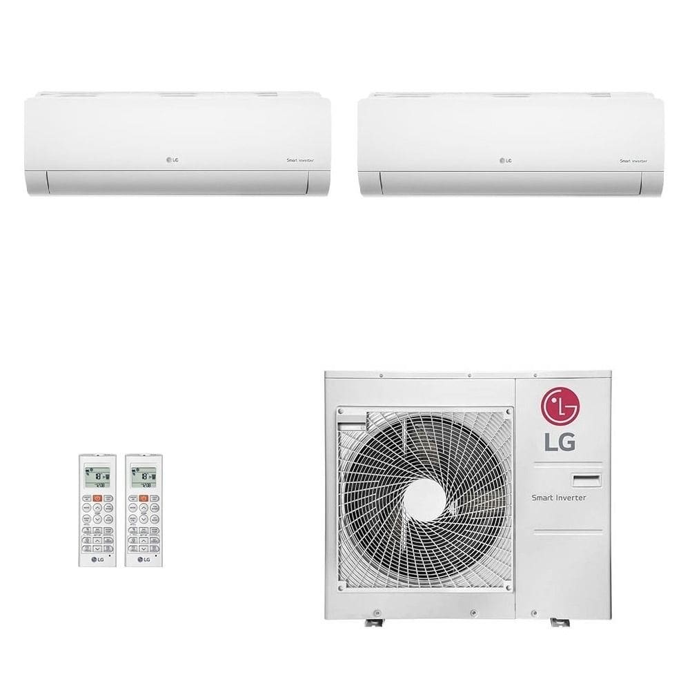 Ar-Condicionado Multi Split Inverter LG 30.000 (1x Evap HW 12.000 + 1x Evap HW 24.000) Quente/Frio 220V - 220V