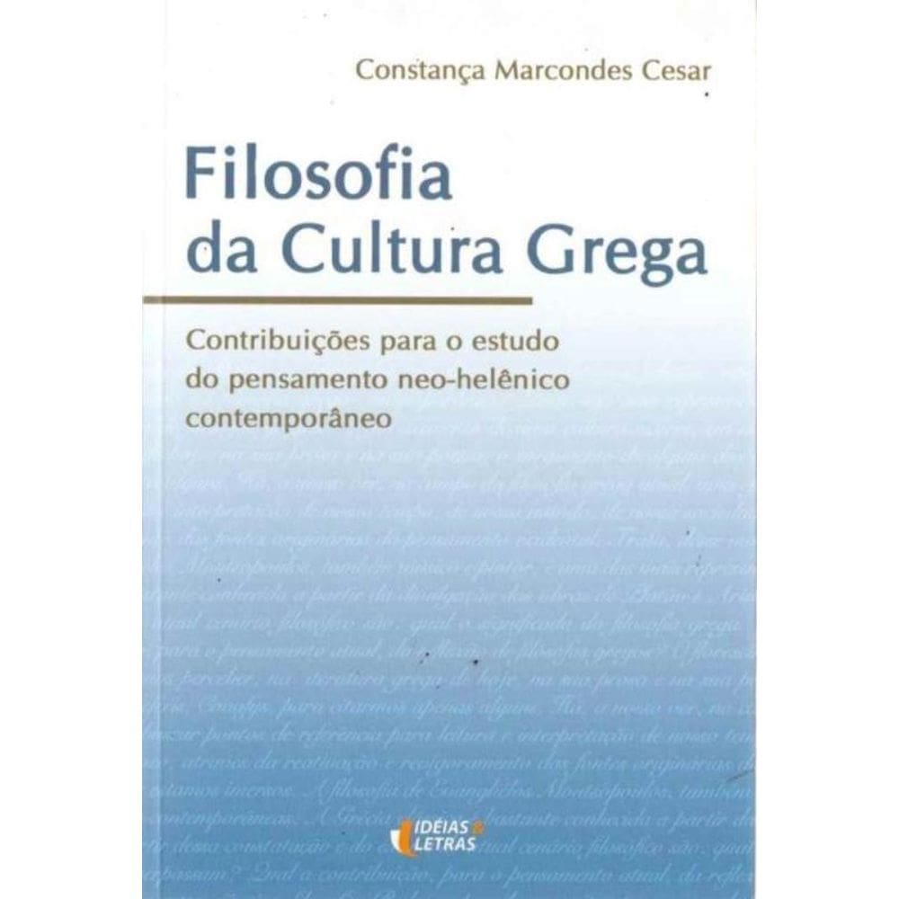 Filosofia da Cultura Grega