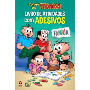 Turma Da Mônica Livro De Atividades Com Adesivos - Família