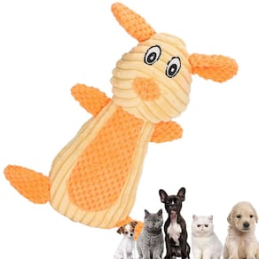 Mordedor Pelucia Apito Cachorro Gato Caes Pet Brinquedo Dentiçao Interativo Animais Estimaçao