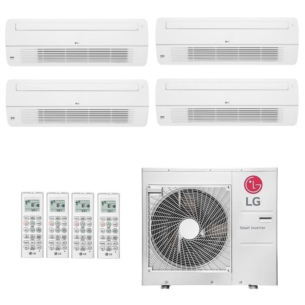 Ar-Condicionado Multi Split Inverter LG 36.000 (1x Evap Cassete 1 Via 7.000 + 3x Evap Cassete 1 Via 12.000) Quente/Frio 220V