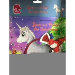 Kit Tiara Yuna e Poder dos Unicornios Vermelha