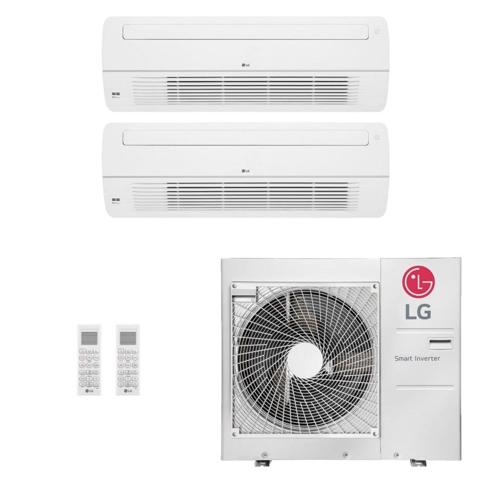 Ar-Condicionado Multi Split Inverter LG 36.000 (2x Evap Cassete 1 Via 24.000) Quente/Frio 220V