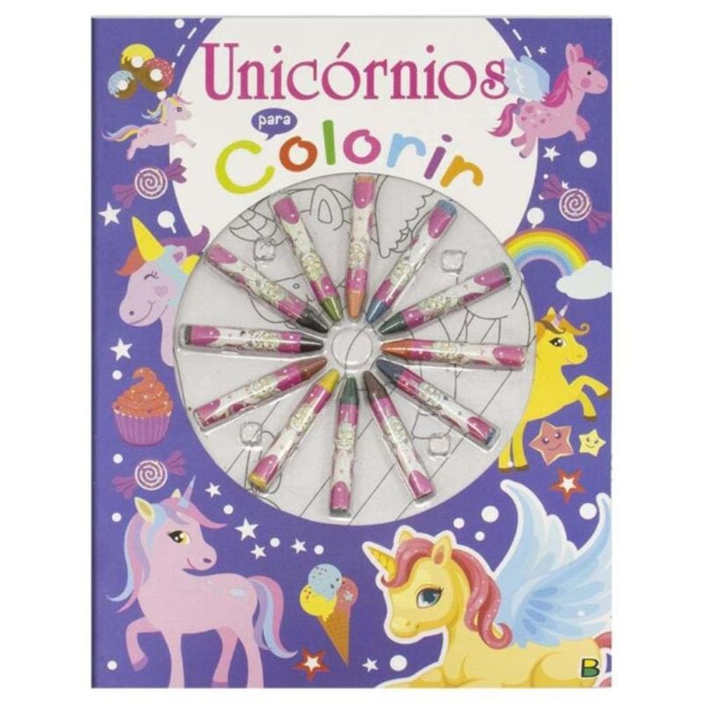 Cores Em Ação! Unicórnios Para Colorir