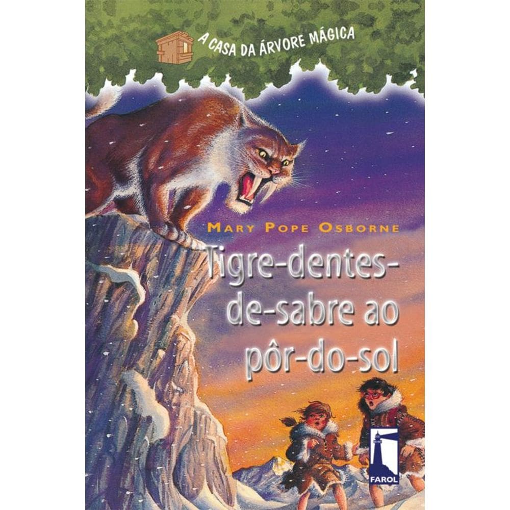 Tigre-dentes-de-sabre ao pôr do sol