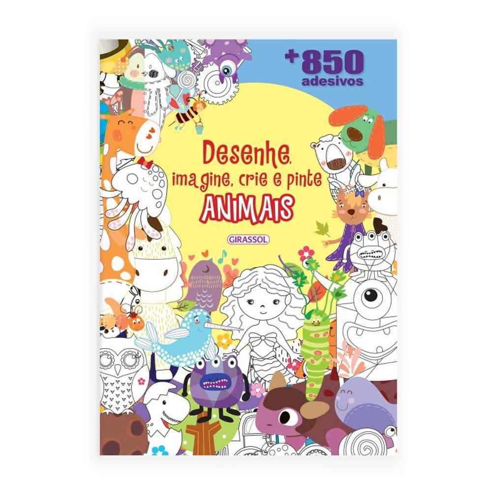 Desenhe, imagine, crie e pinte animais