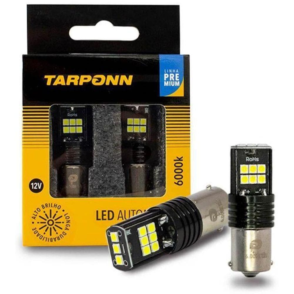 Lâmpada Led 1141 Ba15S Canbus Premium 1 Polo 12V 6000K