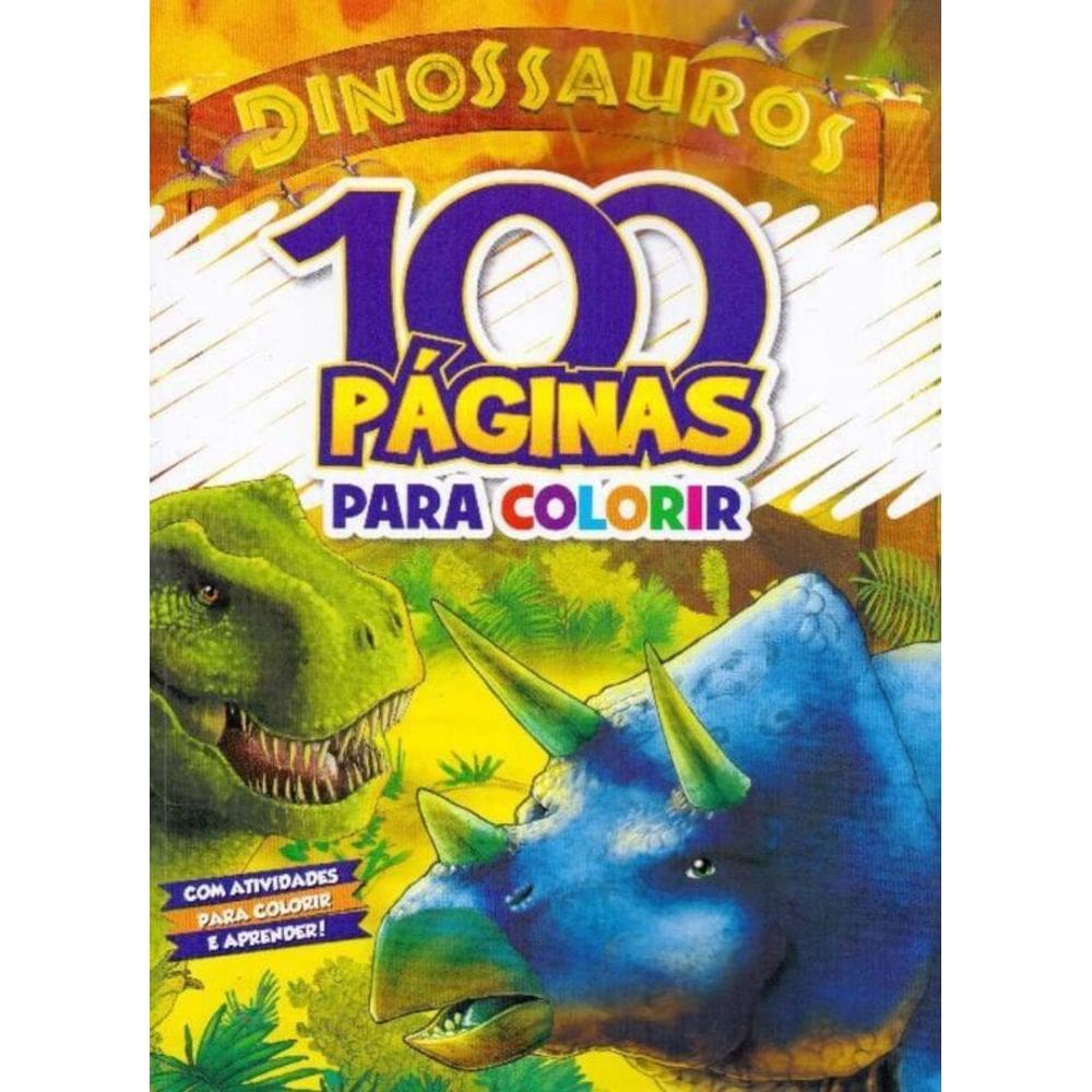 100 Páginas Para Colorir - Dinossauros