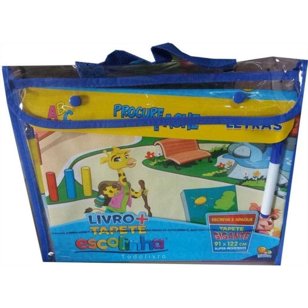 Livro + Tapete - Escolinha - Procure e Ache-letras