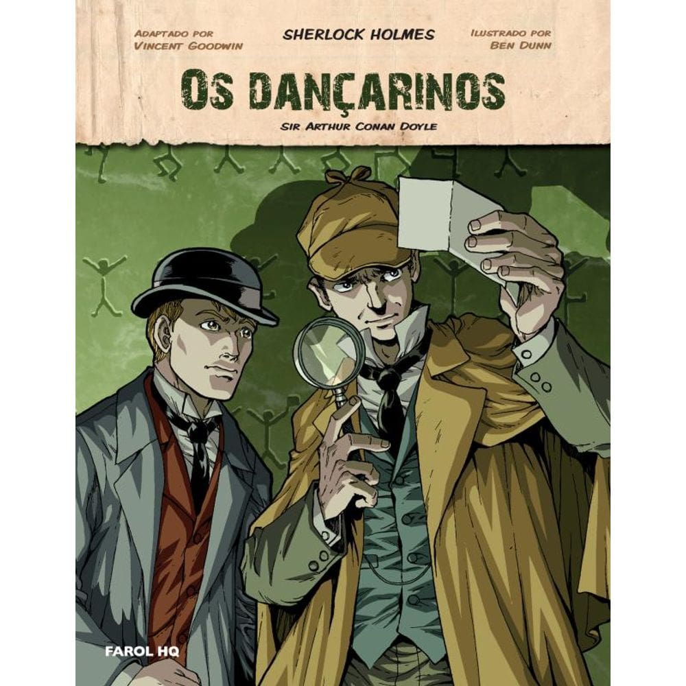 Os dançarinos em quadrinhos