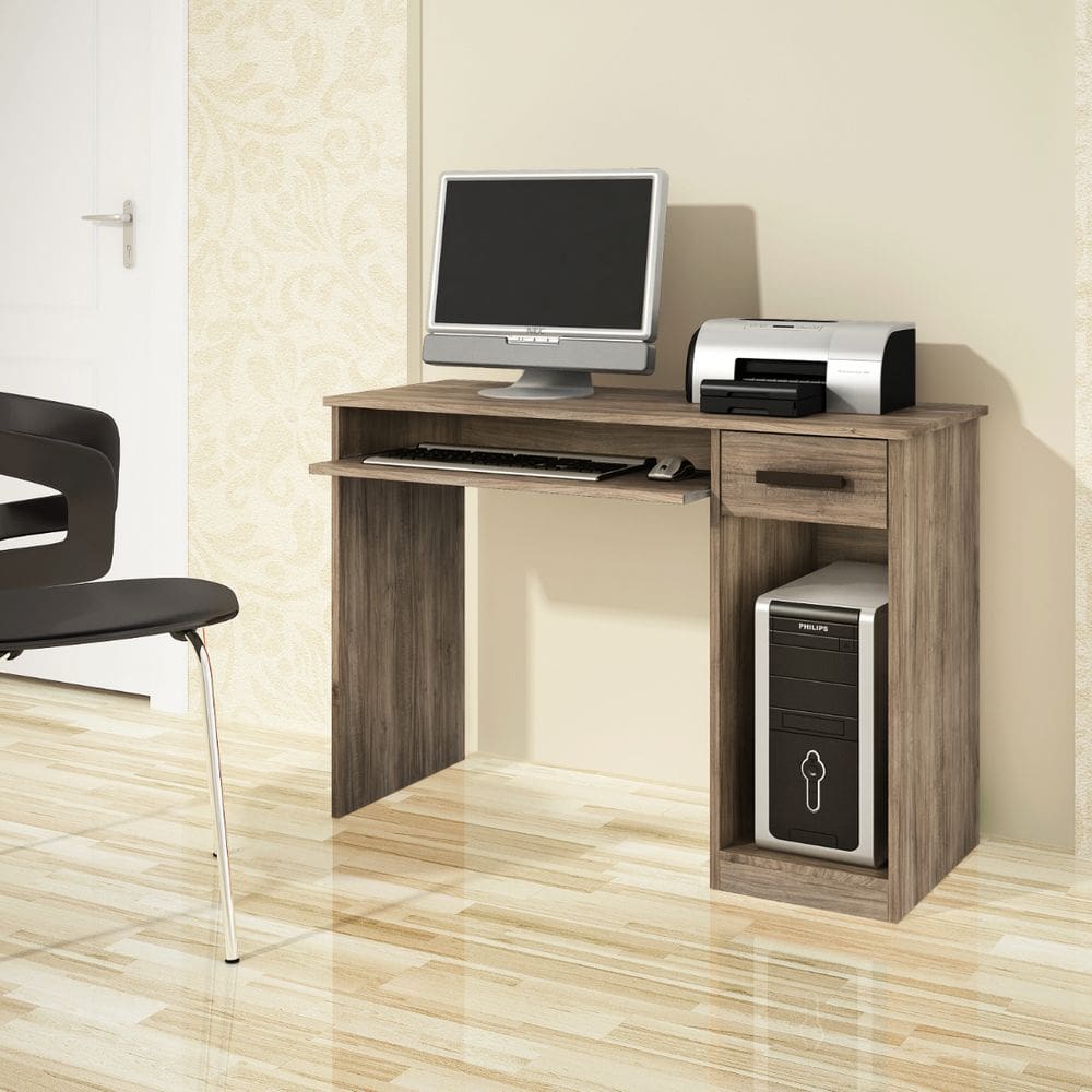 Mesa para Computador Escrivaninha Suporte Teclado Rústico