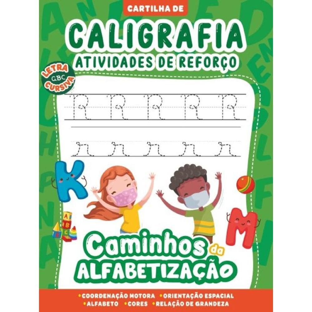 Cartilha Caminhos da Alfabetização: Caligrafia e Atividades de Reforço Vol. 03