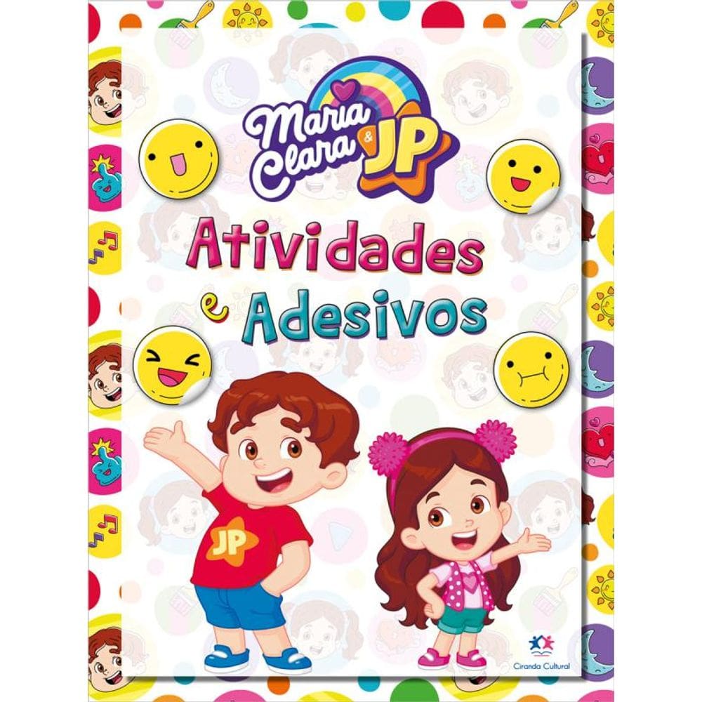 Maria Clara e JP - Adesivos e atividades
