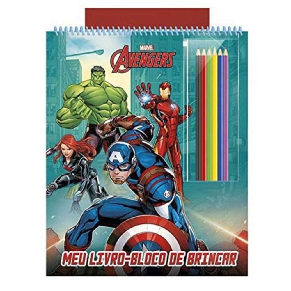 Meu Livro-Bloco de Brincar - Avengers