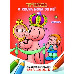 Turma da Mônica Clássicos Ilustrados para Colorir A Roupa Nova do Rei