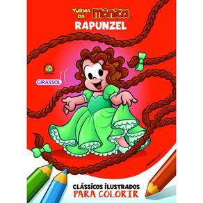 Turma da Mônica Clássicos Ilustrados para Colorir Rapunzel