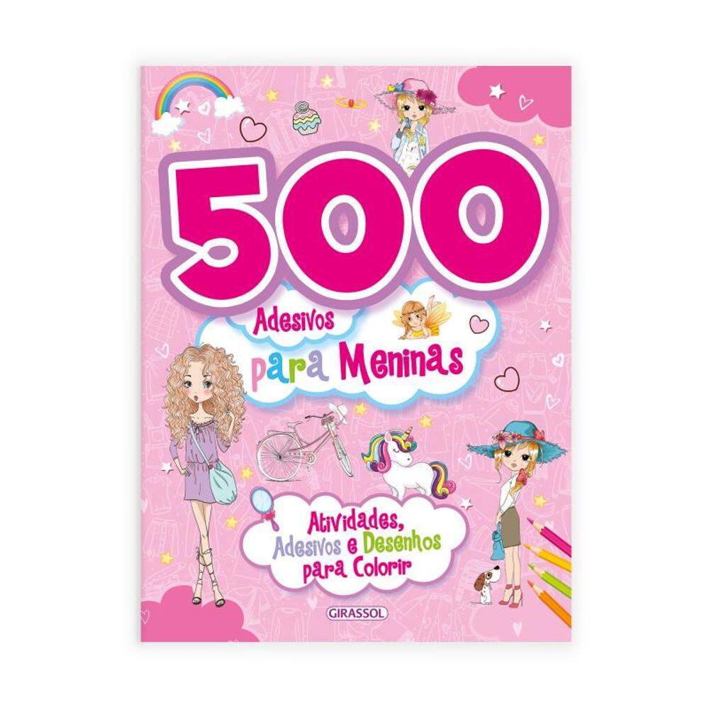 500 Adesivos para meninas - rosa