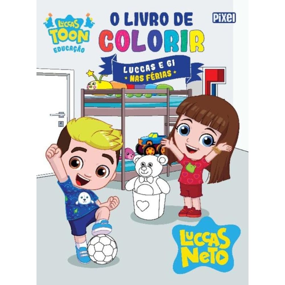 O Livro de Colorir Luccas e Gi Nas Férias