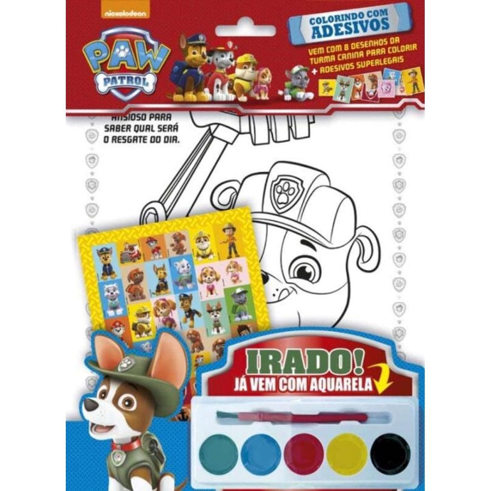 Patrulha Canina - Colorindo Com Adesivos - Vol. 03