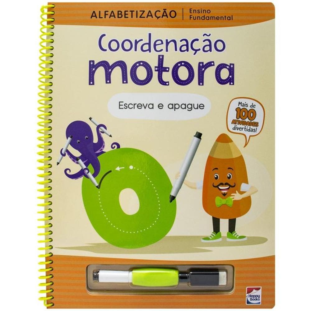 Ensino Fundamental Alfabetização Escreva E Apague: Coordenação Motora: Ensino Fundamental - Alfabetização