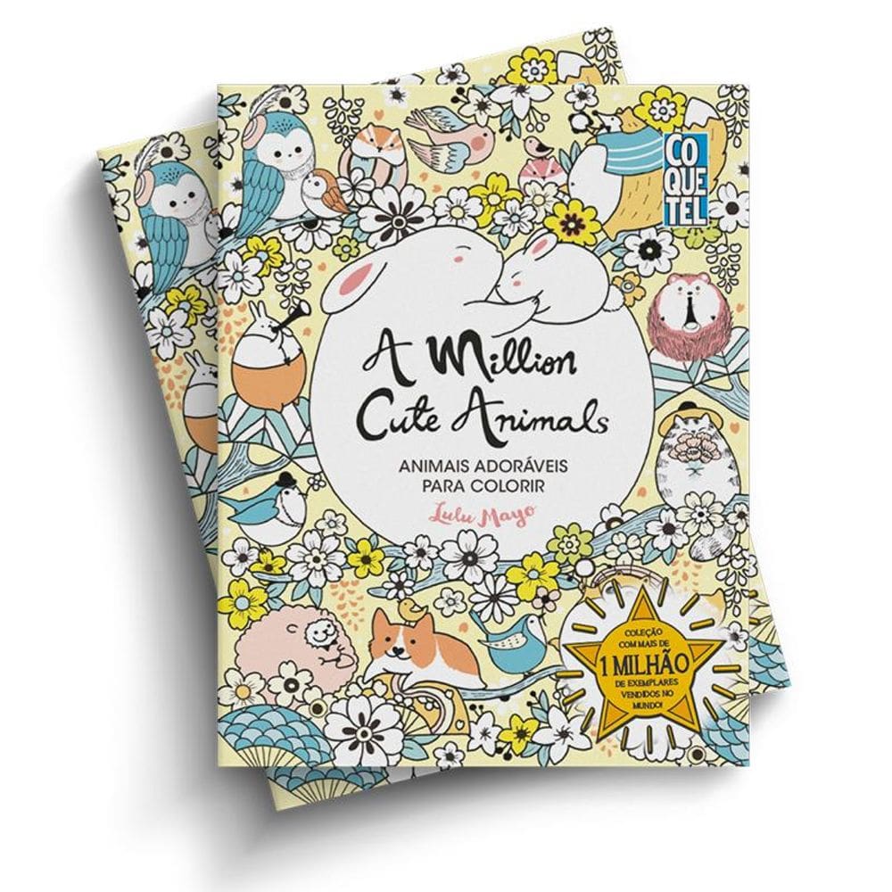 A Million Cute Animals: Animais Adoráveis para Colorir