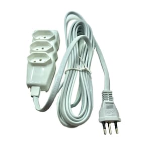 Extensão Elétrica 3 Metros 2P T Até 220V Branca Megatron