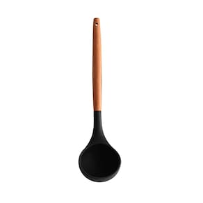 Concha de Silicone Preto Com Cabo de Bambu Charmy Lyor