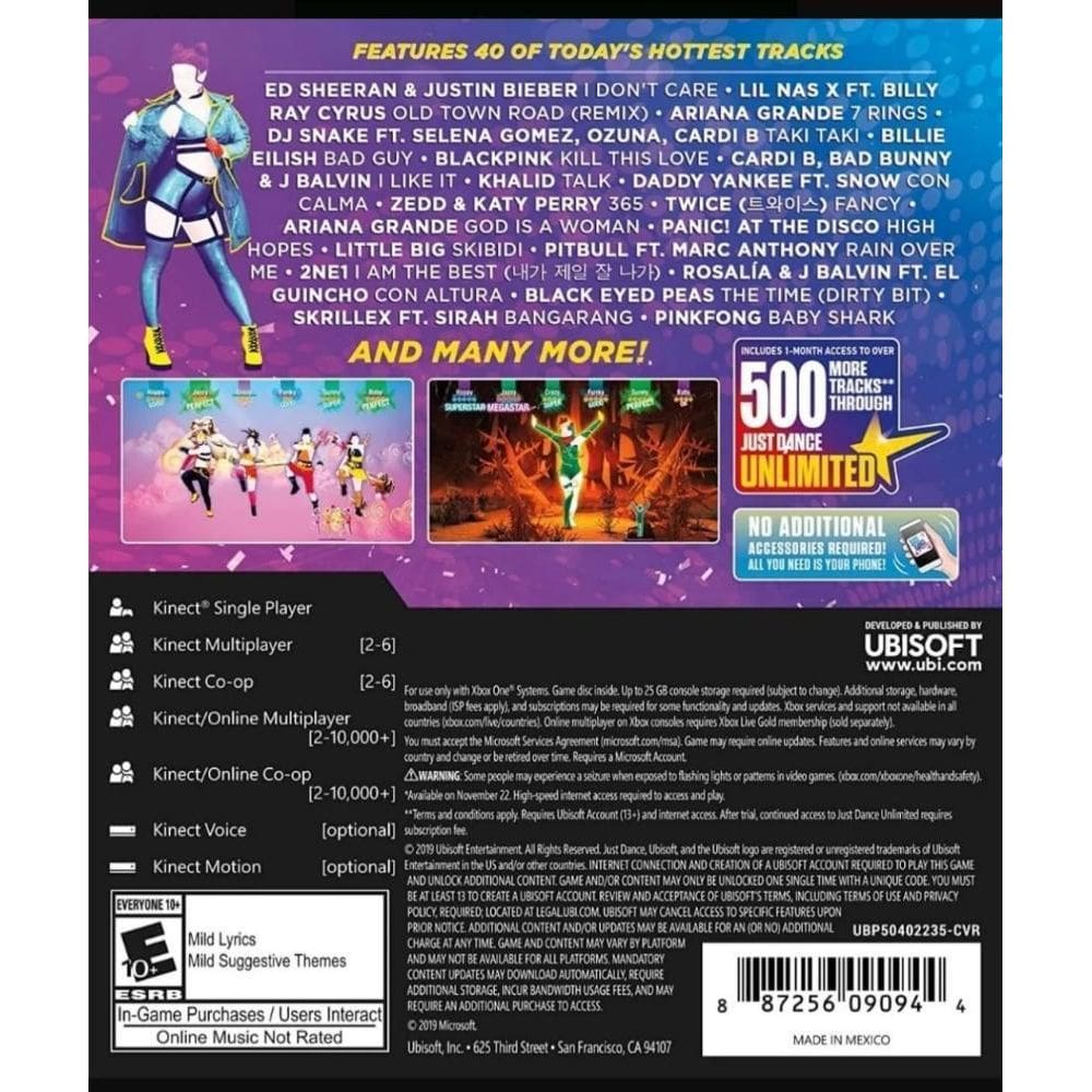 Jogo Just Dance 2020 Xbox One Europeu