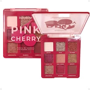 Paleta de Sombras Ruby Rose Pink Cherry 9 Cores HB-E2202