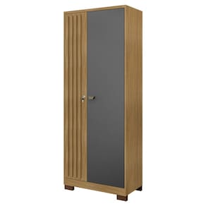 Armario Multiuso 2P Versa 11686 71 cm Carvalho Am Grafite INCP