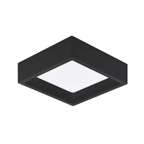 Plafon Sobrepor Recuado Deep 18W 4000K Preto Stella