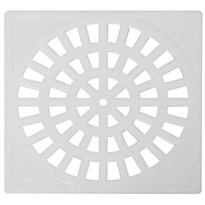 Grelha Quadrada 15 X 15CM em PVC Branco - Astra