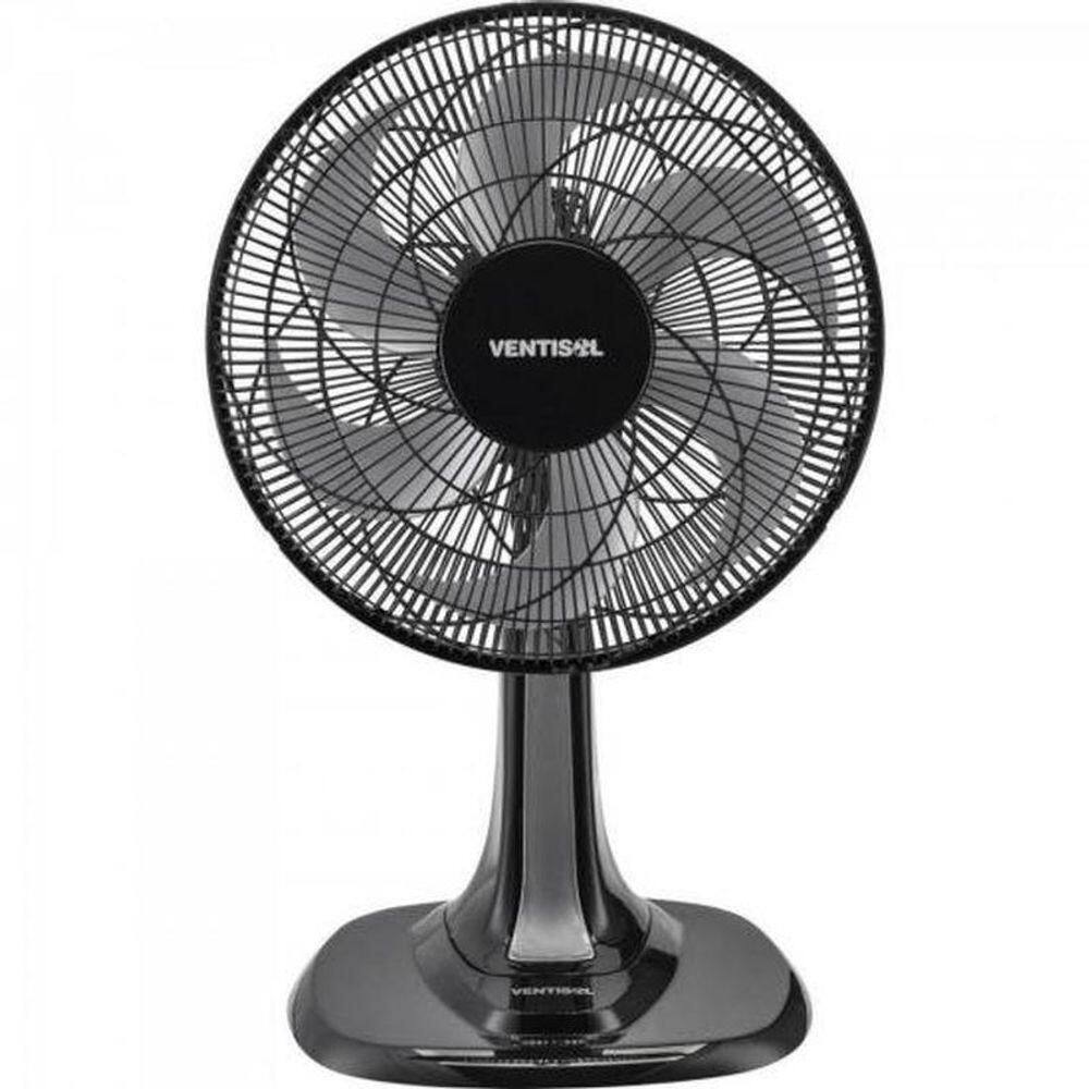 Ventilador De Mesa Ventisol Turbo 6 Preto-cinza 30cm 127v