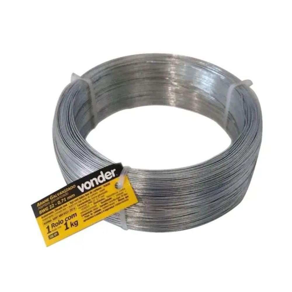 Arame Galvanizado Vonder - Bwg22 - 0,71mm