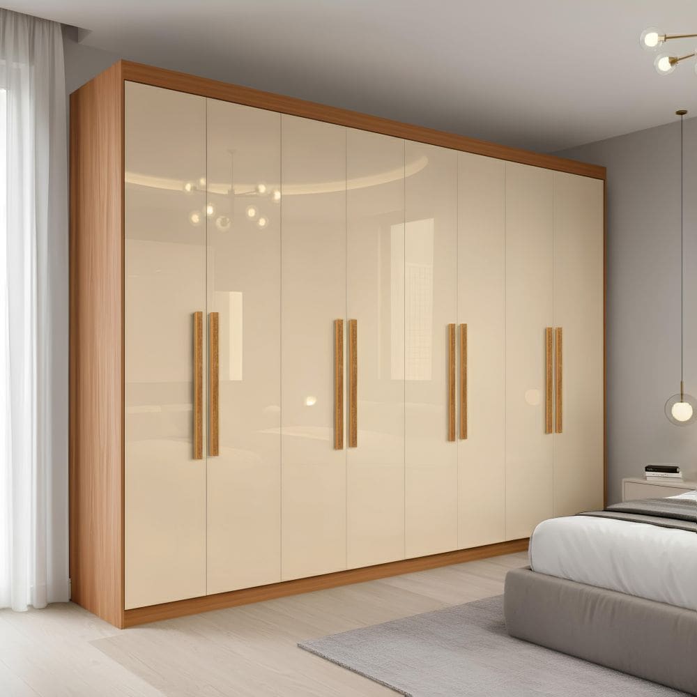 Guarda Roupa Casal 8 Portas 4 Gavetas Paris | Casas Bahia