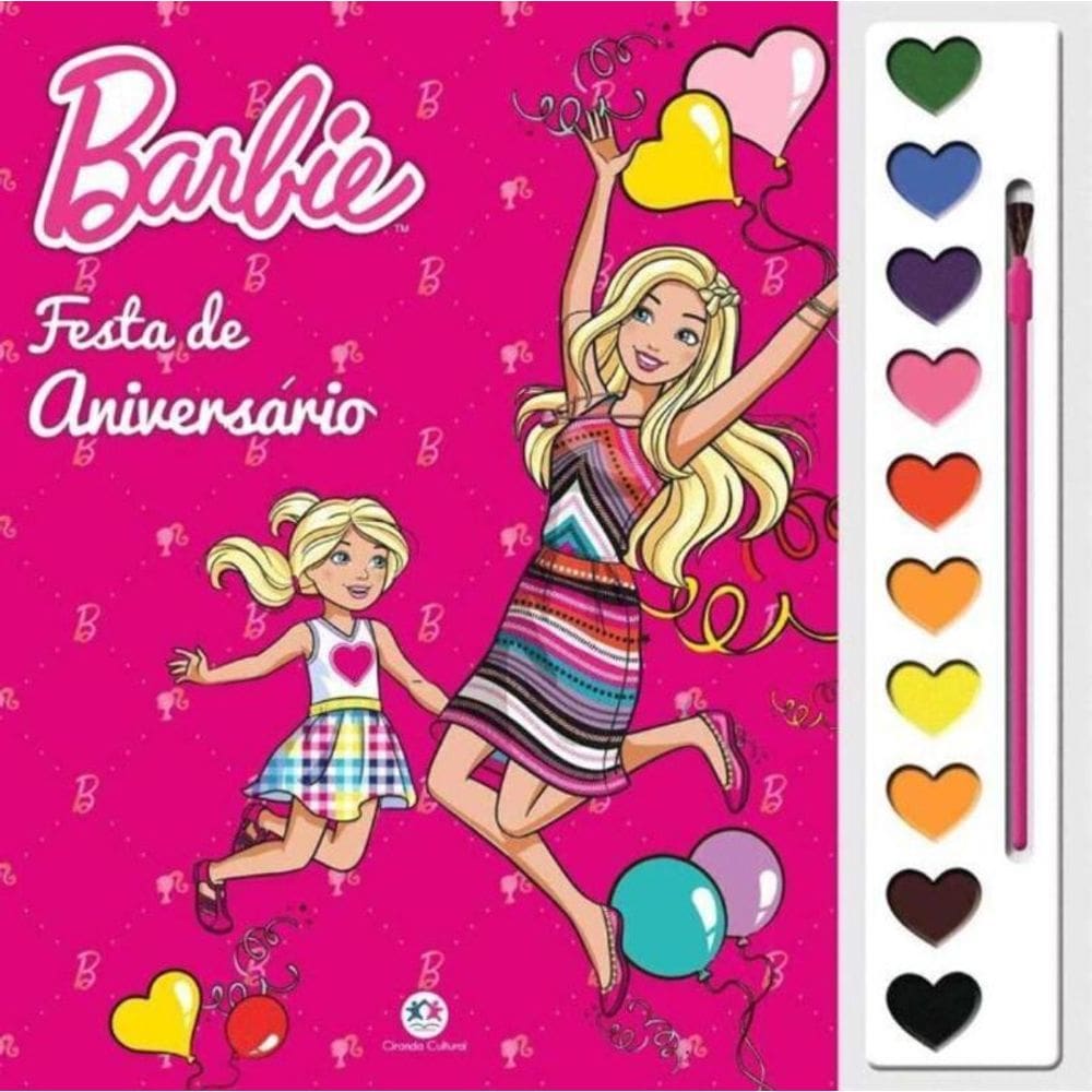 Aquarela - Barbie - Festa de Aniversário