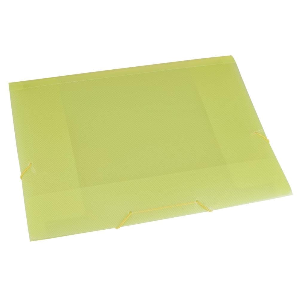 Pasta Escolar Dello com Aba Line 2cm Amarela