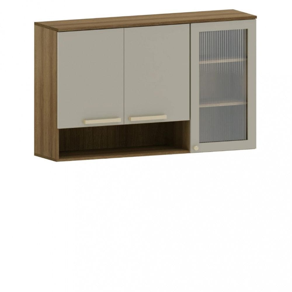 Armário Aéreo 3 Portas 120cm Isis Luciane