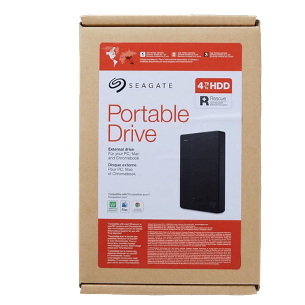 HD externo portátil Seagate Portable Drive 4TB USB 3.2 STGX4000400