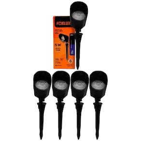 Kit 5 Espeto Led para Jardim 5W Azul Bivolt Foxlux