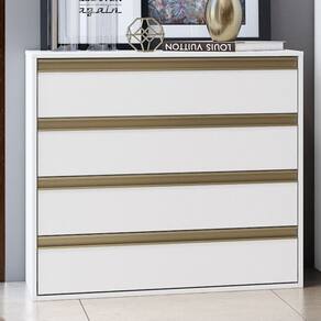 CÃ´moda 4 Gavetas 100 MDF Pux 052 Belmax