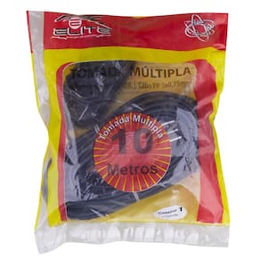 Extensão 10m com 3 Tomadas 3P Elite Preta