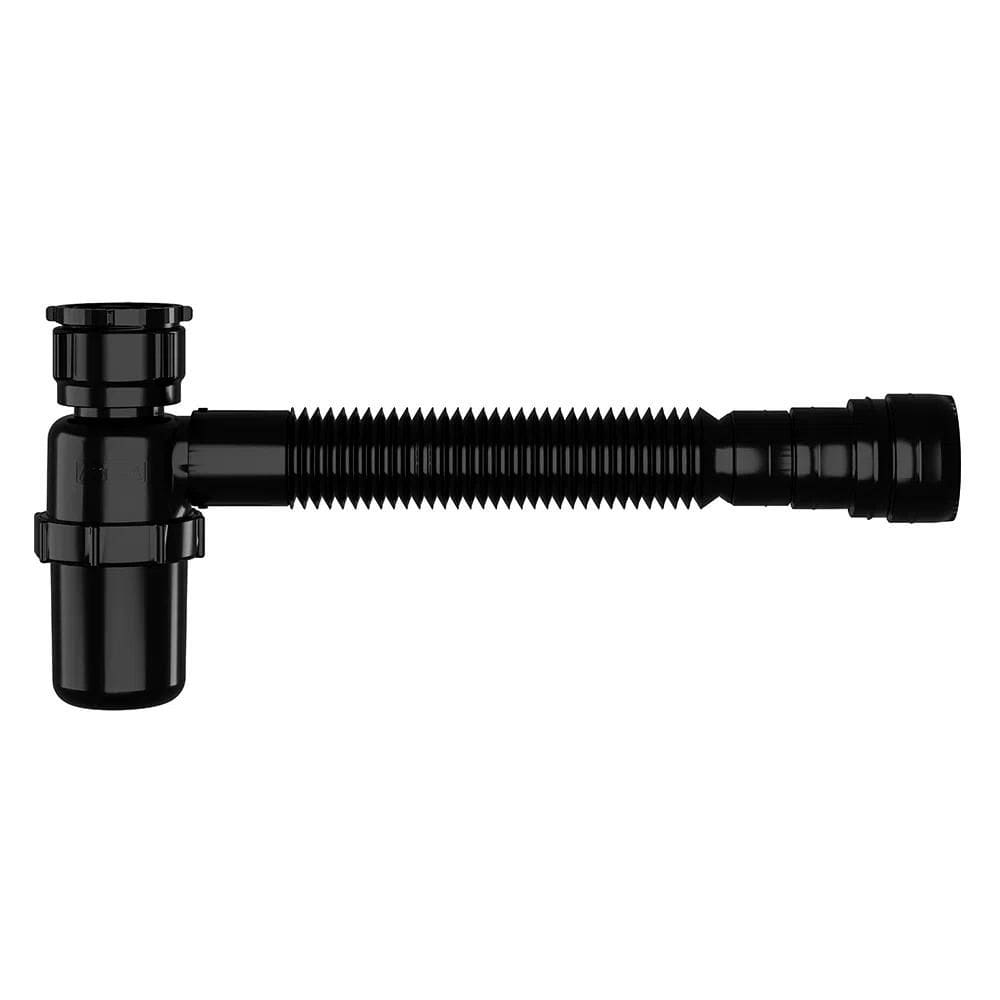 Sifão Sanfonado Com Copo Universal Preto Astra