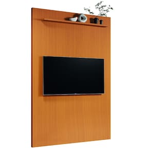 Painel Para TV Até 55 Polegadas Com Prateleira Egeo Clean 1,35m Madeirado EDN